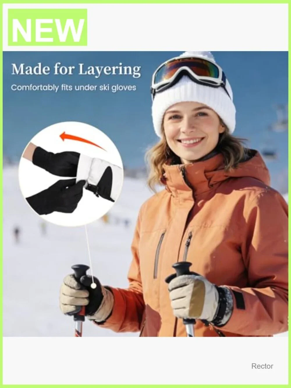 100% Pure Mulberry Silk Glove Liners Touchscreen Thin Winter Gloves